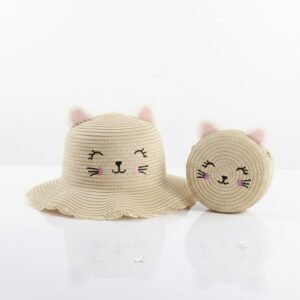 GORRA+CARTERA GATITO PERLA