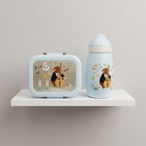 taper con vaso celeste oso