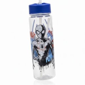 TOMATODO CON CAÑA SPIDERMAN B/N